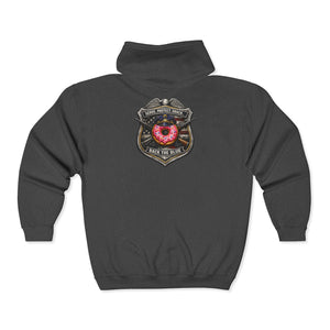 Firefighter Badge Donut Zip Hoodie