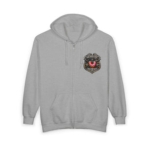 Firefighter Badge Donut Zip Hoodie