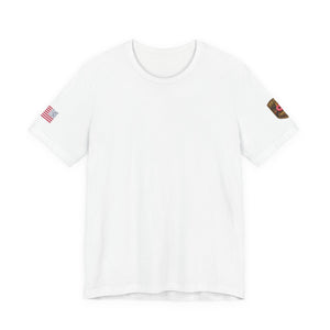 Samurai Armor Tee — Red Sun & Cherry Blossom Japanese Warrior T‑Shirt