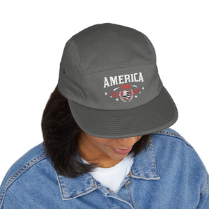 America Embroidered 5-Panel Hat