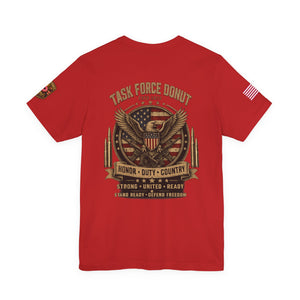 Task Force Donut Tee — Patriotic Eagle Military Tribute T‑Shirt