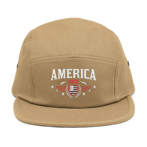 America Embroidered 5-Panel Hat