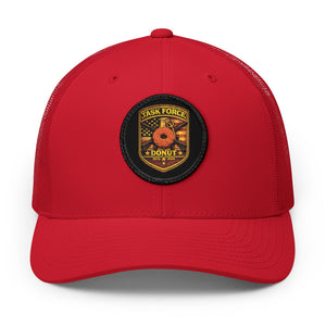 Donut Rescue Patch Trucker Hat — Embroidered Snapback Cap
