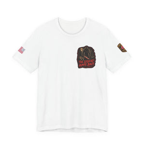 SlashSquatch Horror Graphic Tee — 'The Legend Hunts Back' Bigfoot Slasher Shirt