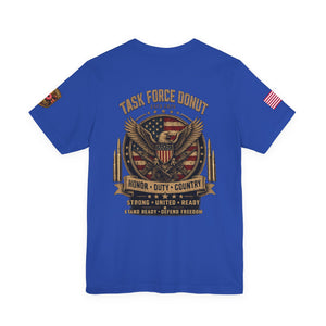 Task Force Donut Tee — Patriotic Eagle Military Tribute T‑Shirt