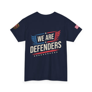 We Are Defenders T-Shirt — Patriotic Wings Graphic Tee